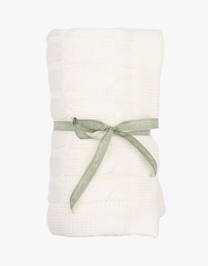 Kootud tekk loodusvalge - 80x100 cm loodusvalge - 1