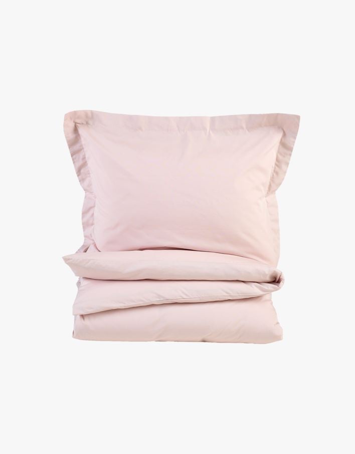 Voodipesukomplekt perkalpuuvillast heleroosa - 150x210 cm heleroosa - 1