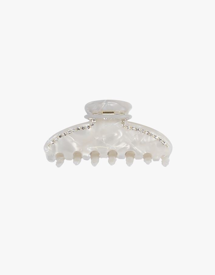 Juukseklamber loodusvalge - 4,2x8,8x3,8 cm loodusvalge - 1