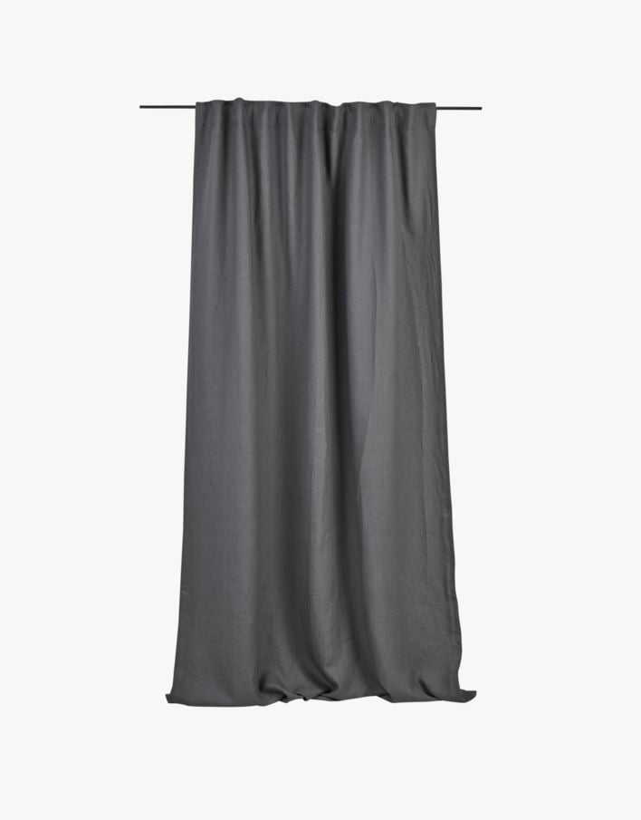 Valgust vähendavad linane kardin tumehall - 135x300 cm tumehall - 1