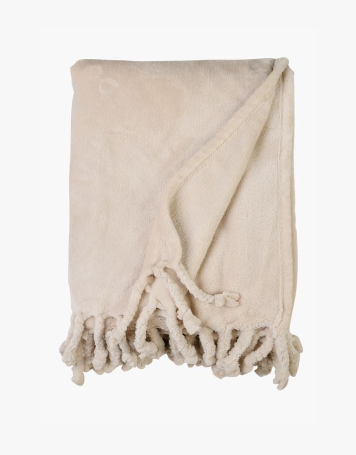 Fliispleed hele beige - 130x170 cm hele beige - 1