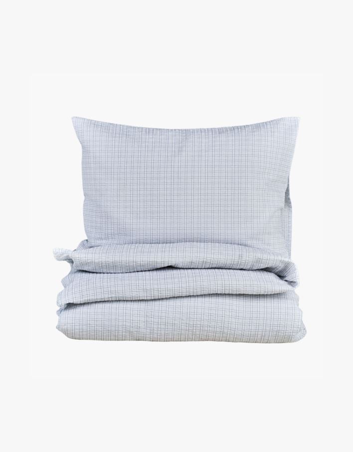 Voodipesukomplekt krepp-puuvillane hele sinine - 230x220 cm hele sinine - 1