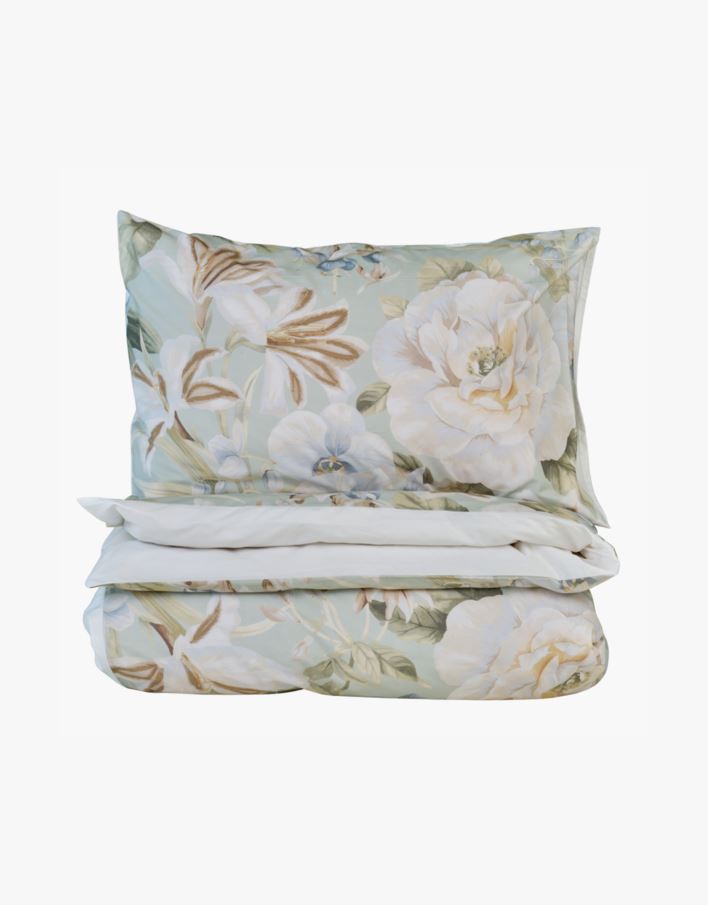 Voodipesukomplekt perkalpuuvillast mitmevärviline/roheline - 230x220 cm mitmevärviline/roheline - 1