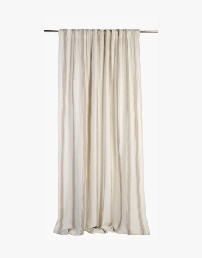 Linane kardin mitmevärviline/valge - 138x250 cm mitmevärviline/valge - 1