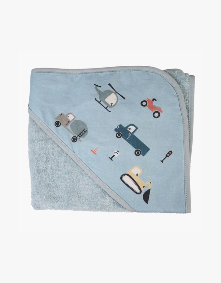 Kapuutsiga rätik sinine - 75x75 cm sinine - 1